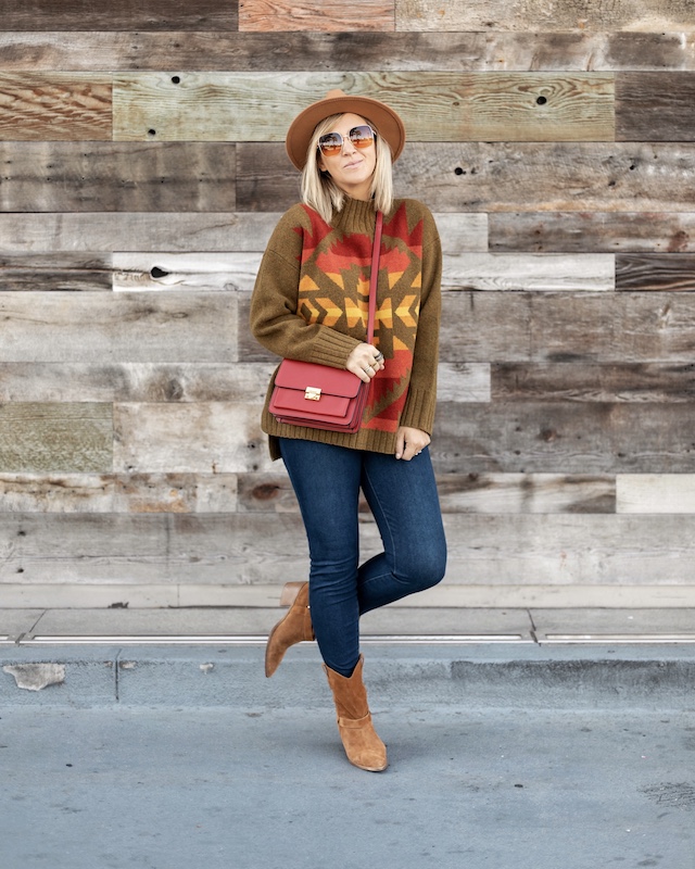 Pendleton sweater and Scarleton handbag | My Style Diaries blogger Nikki Prendergast