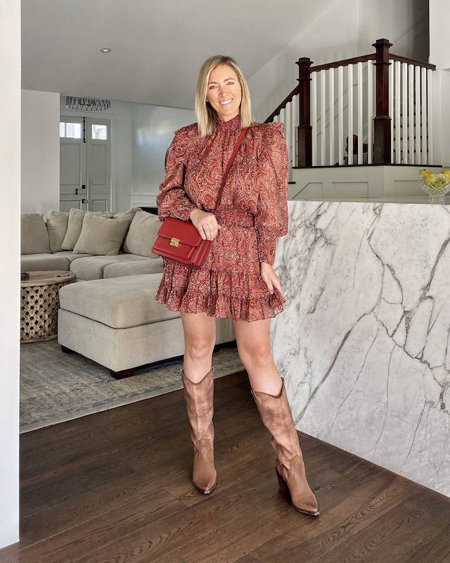 Misa Los Angeles mini dress and Dolce Vita boots | My Style Diaries blogger Nikki Prendergast