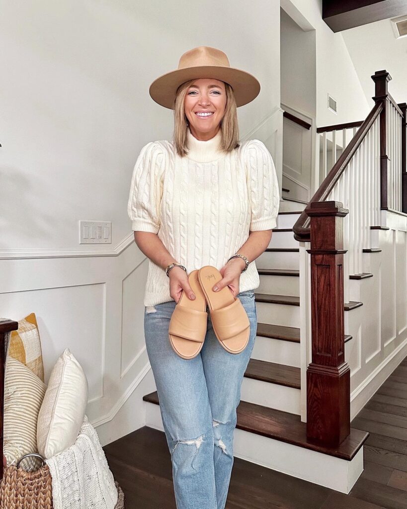 Mother denim, Lack of Color hat, Bani Artesanal bag, beek sandals | My Style Diaries blogger Nikki Prendergast